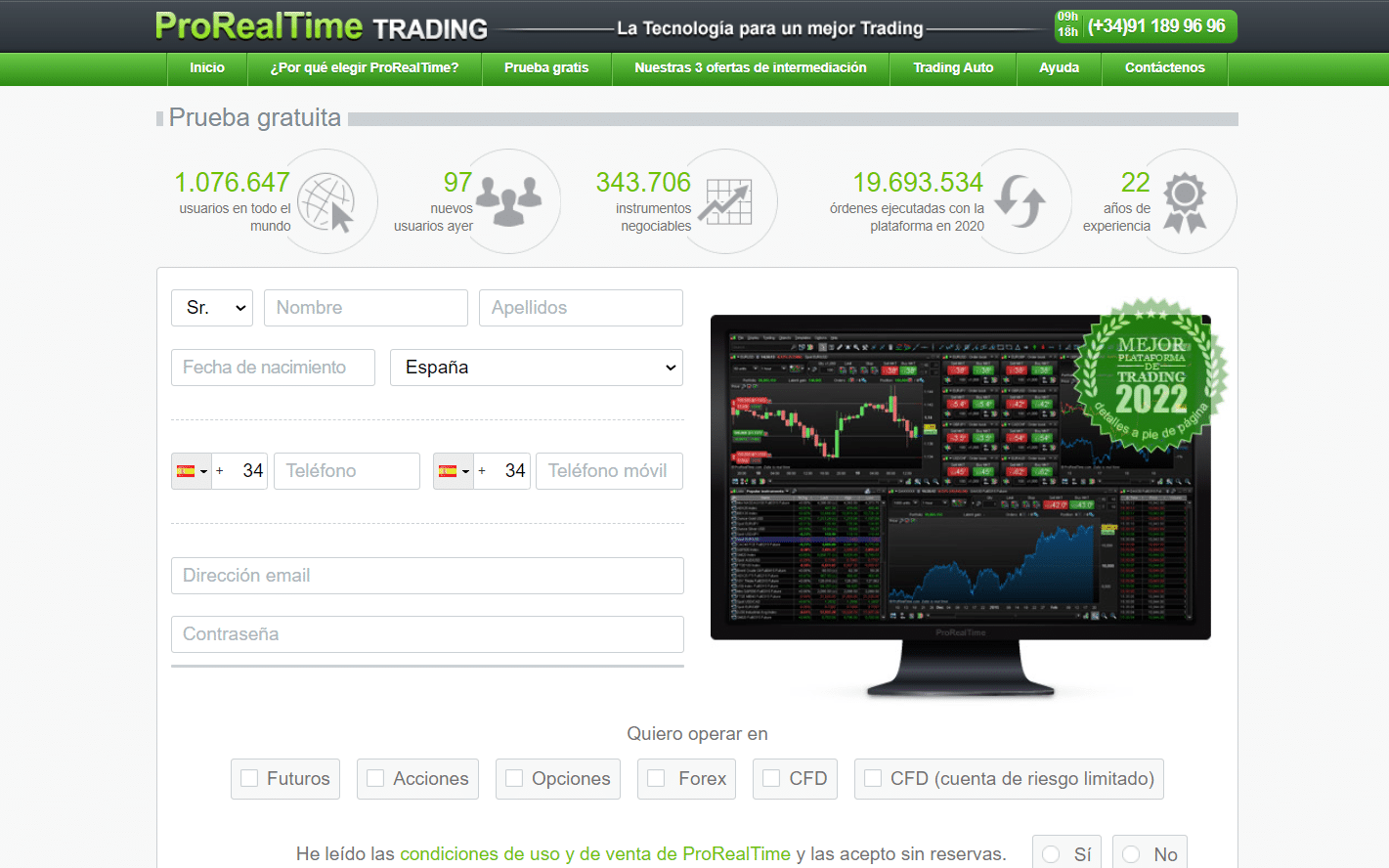 Descargar ProRealTime con acceso a datos en tiempo real [Gratuito]